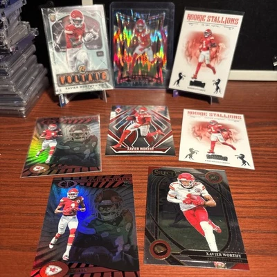 2024 Xavier Worthy Rookie Card Lot - 8 Cards  - Image 1 of 3