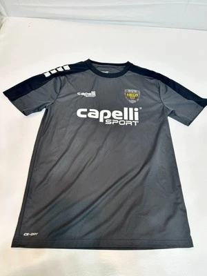 Camisa deportiva Capelli para hombre cuello redondo mediana manga corta gris Foto 1 de 4