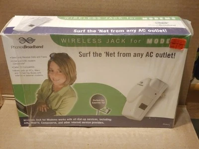 PhonexBoradband Wireless Jack for Modems PX441 Surf the Net from any AC Outlet - Image 1 of 4