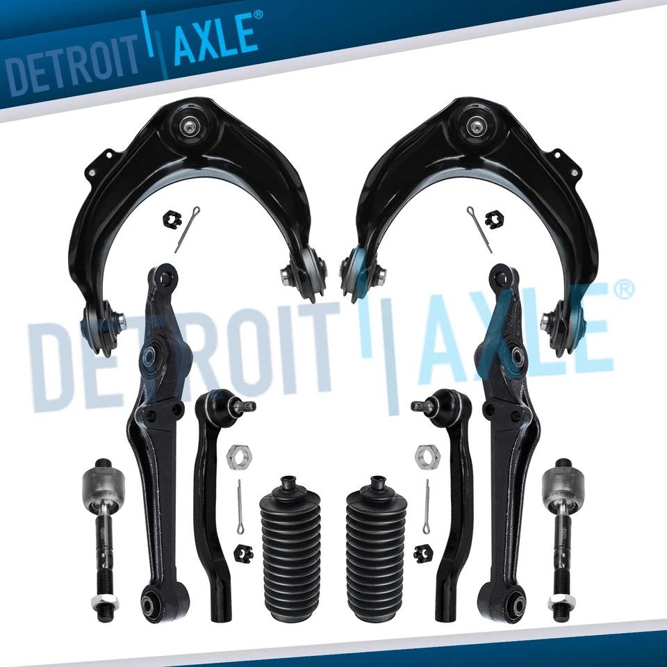 Kit de botas de extremo de barras de amarre de brazos de control delanteros de 10 piezas para Honda Accord CL 1998-2002 Foto 1 de 4