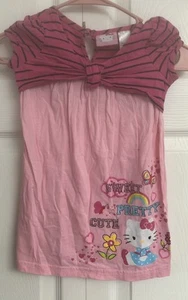 Hello Kitty Faux Shrug Sweet Pretty Cute Pullover Shirt Size 4T - Picture 1 of 3
