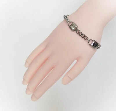 Michael Kors Heritage Padlocks Silver Plated Links Bracelet - Image 1 of 4