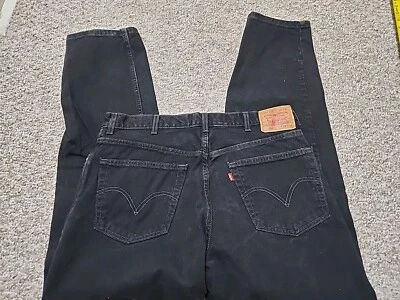 Jeans de mezclilla negros Levi's 550 38x34 medidos 36x34 Foto 1 de 4