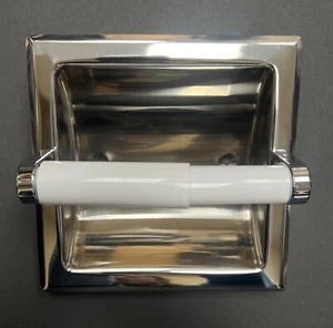 Soporte de papel higiénico comercial Moen 1576-SS Donner de acero inoxidable, acero inoxidable - Imagen 1 de 24