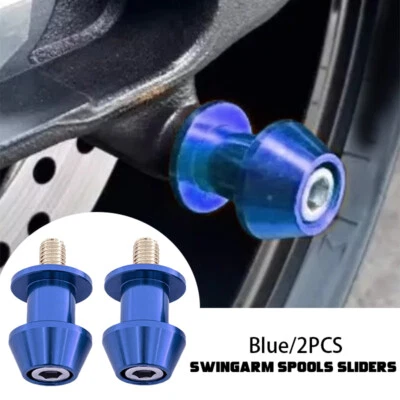 Tornillo de pie deslizadores carretes basculantes azules de 6 mm para YAMAHA YZF YZFR6S YZF-R6S Foto 1 de 4