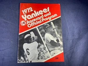 O7-64 NEW YORK YANKEES BASEBALL PROGAM & SCORECARD - 1972 - VS MINNESOTA TWINS - Picture 1 of 7