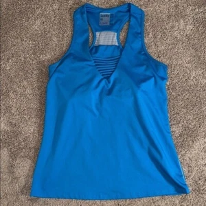 Lucky in Love girls tank top blue sleeveless medium 8-10 tennis athletic - Picture 1 of 7