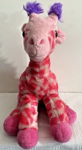 Wild Republic 12" Plush Stuffed Pink Spotted Giraffe Weighted Toy Animal - Picture 1 of 7