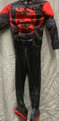 🧷 Spiderman Miles Morales Muscle Jumpsuit Costume - Small (4-6) 👉small Defect - Image 1 of 4