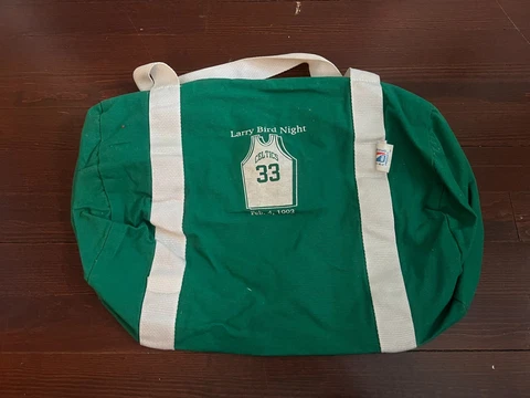 LARRY BIRD RETIREMENT NIGHT (BOSTON GARDEN) FEBRUARY 4 1993 SGA DUFFLE BAG Cover