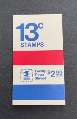 mystamps  US Booklet BK128, complete WITH ERROR, 1973, 23 ea stamps at 13 cents - Image 1 of 2