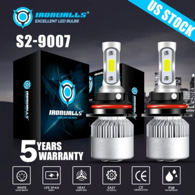 HB5 9007 LED Headlight Bulbs High Low Beam 15000W 1800000LM Super Bright White - Image 1 of 4