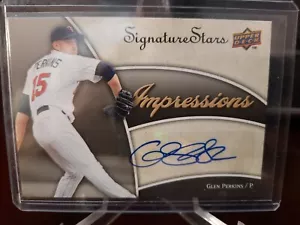 2009 Upper Deck Signature Stars Impressions Glen Perkins #IMP-GP Auto - Picture 1 of 3