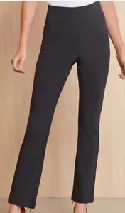 Good American The Exec Pants Womens 2 Black Side Zip High Rise Stretch Ankle Zip - Picture 1 of 6