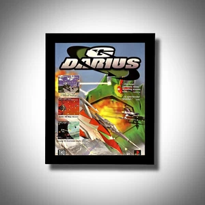 1997 G Darius Framed Promo Ad/Poster Art Playstation 1 PSone - Picture 1 of 4