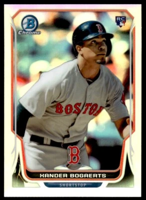 2014 BOWMAN CHROME REFRACTOR ROOKIE /500 XANDER BOGAERTS - Image 1 of 2