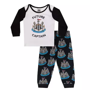Newcastle United Baby Pyjamas Long Boys Kids Official Football Gift - Picture 1 of 8
