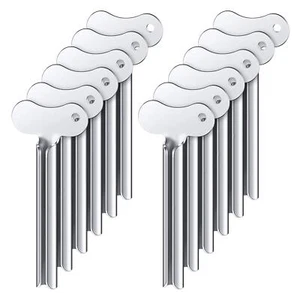 Toothpaste Squeezer 12Pcs Metal Tube Squeezer Key Stainless Steel Toothpaste Ro - Picture 1 of 7