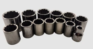 Vintage Craftsman Socket, 3/8" Drive, 12 Point, SAE, Made in USA, U Pick Size - Picture 1 of 6