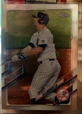 2021 Topps Chrome DJ LeMahieu New York Yankees #105  ⚾️ - Image 1 of 2