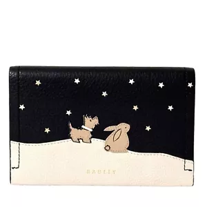 RADLEY Snow Bunny schwarze mittelgroße Lederhandtasche mit Doppelfaltung und Staubbeutel - neu mit Etikett - Bild 1 von 5