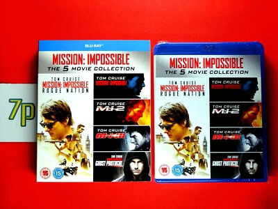 Mission Impossible Collection 1-5 BLU-RAY *NEW* UK | Limited Edition SLIPCOVER - Image 1 of 2