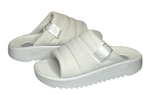 UGG Maxxer Slide Sandals 3M Thinsulate White Sugarcane Mens Size 10 1137970
