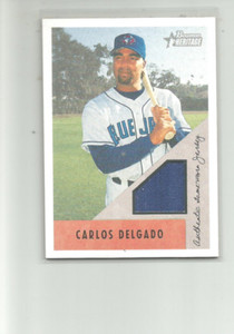 2002 BOWMAN HERITAGE RELICS #BHCD CARLOS DELGADO   JERSEY