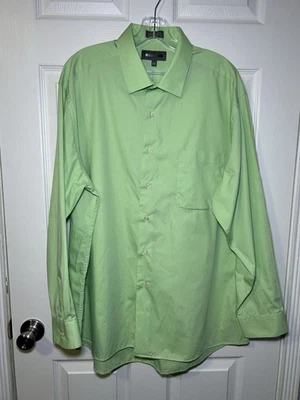 Van Heusen Men's Flex Collar Wrinkle Free Dress Shirt Light Green Size XL NWOT - Image 1 of 4