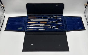 Noris Stainless Steel Compasses, Drafting Tool Set, 12 Piece Set w/ Case - Picture 1 of 5