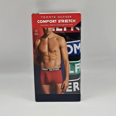 Paquete de 4 calzoncillos TOMMY HILFIGER para hombre M L XL algodón cómodo elástico surtidos Foto 1 de 4