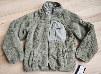 NEW Youth 6X Rebook Faux Fur Winter Jacket Spring Fall Sage Green MSRP $60 - Image 1 of 4