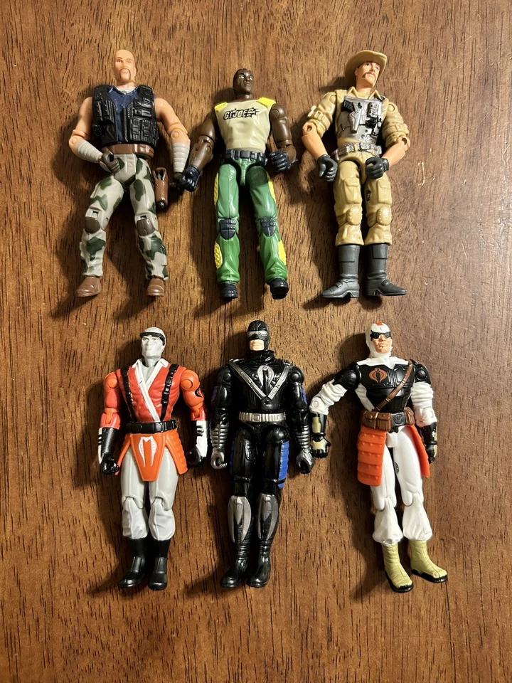 GI Joe Action Figures Lot (6) Gung Ho Pit Viper Slice Slash Recondo Link Talbot - Image 1 of 4