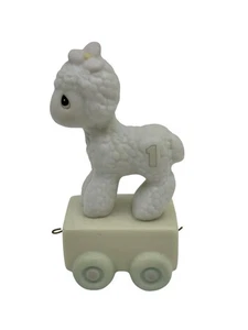 Read*Precious Moments 1985 Birthday Train Age 1 Happy Birthday Little Lamb 15946 - Picture 1 of 6