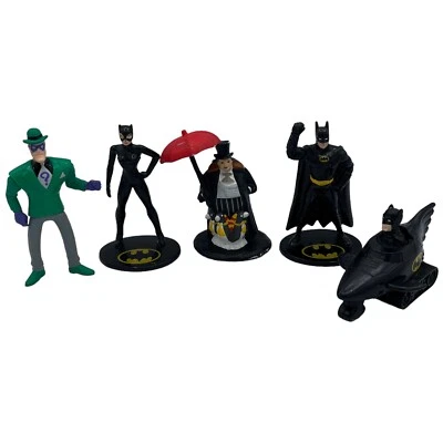 Applause Toys Batman Catwoman Pingüino Figuras PVC +1 Happy Meal 1 Acertijo Aleatorio Foto 1 de 4