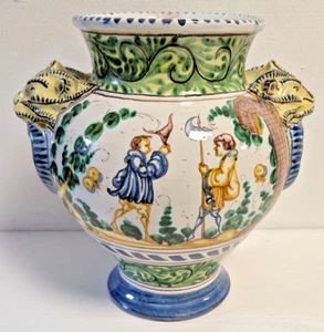 Große Keramik Vase Ligure Vulcania Genua Nerven Erste Hälfte 20. Jahrhundert - Bild 1 von 15