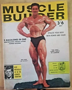 Vintage Muscle Builder Magazine (June/July 1966) – Kennedy Fitness Legacy & 1966 - Picture 1 of 2