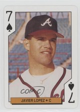 1994 US Playing Card Bicycle Atlanta Braves Box Set Javy Lopez #7S