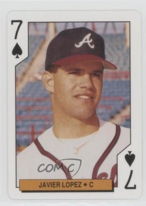 1994 US Playing Card Bicycle Atlanta Braves Box Set Javy Lopez #7S