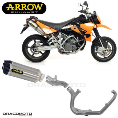 Impianto completo KTM 950 SM 2008 2009 ARROW Titanio Omologato CC Kat RACE-TECH Foto 1 de 4