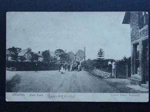 Shropshire TRACTION ENGINE at MARTON Main Road c1905 Postcard by County Times - Picture 1 of 3