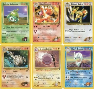 Tarjetas de Pokémon poco comunes de desafío de gimnasio 31-59/132 todas las cartas son EXCELENTES - CASI NUEVAS - Imagen 1 de 30