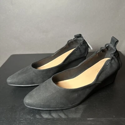 Blondo Women's Black Nubuck Etta Waterproof Wedge Pump Shoes - Изображение 1 из 4