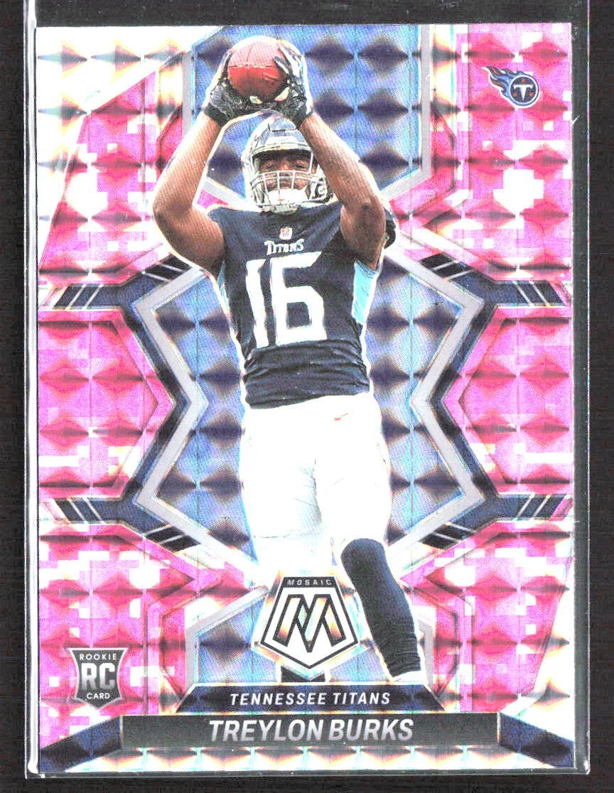 2022 Mosaic Treylon Burks #315 RC Mosaic Camo Pink Prizm Tennessee Titans