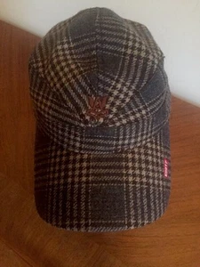 A. KURTZ  Hat Gray/Brown Plaid Ron Cap  Hat Adjustable - Picture 1 of 1