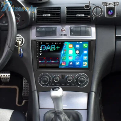 DAB+ Für Mercedes Benz C/CLC CL203 CLK C209 Android 13 NAVI GPS Autoradio RDS BT - Bild 1 von 4