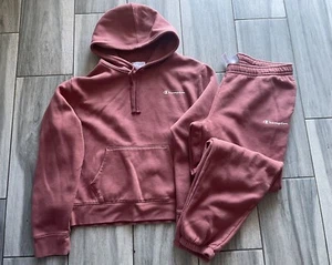 Women’s Champion Tracksuit Hooded Jacket Pants Set Sweatsuit - Picture 1 of 8
