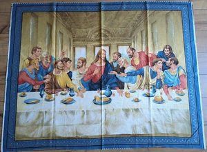 2005 Last Supper Cotton Quilt Craft Sew Fabric Panel Cranston Religious Jesus - Picture 1 of 2