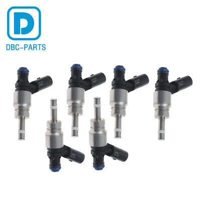 6 Pc Fuel Injector for 2008 2009 2010 2011 2012 Audi Q5 A4 A5 A6 06E906036F - Image 1 of 4