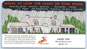 Chase Copper Flashing Archer Blotter Roof Leak Chart August Reed, Quincy, IL HH - Picture 1 of 2